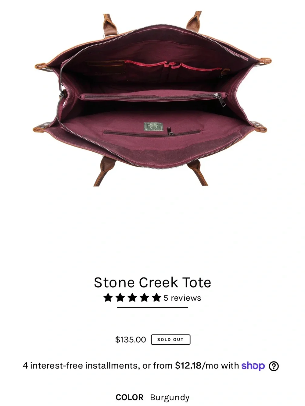 Stone Creek carry well trim
